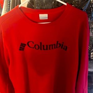 Red Columbia sweater